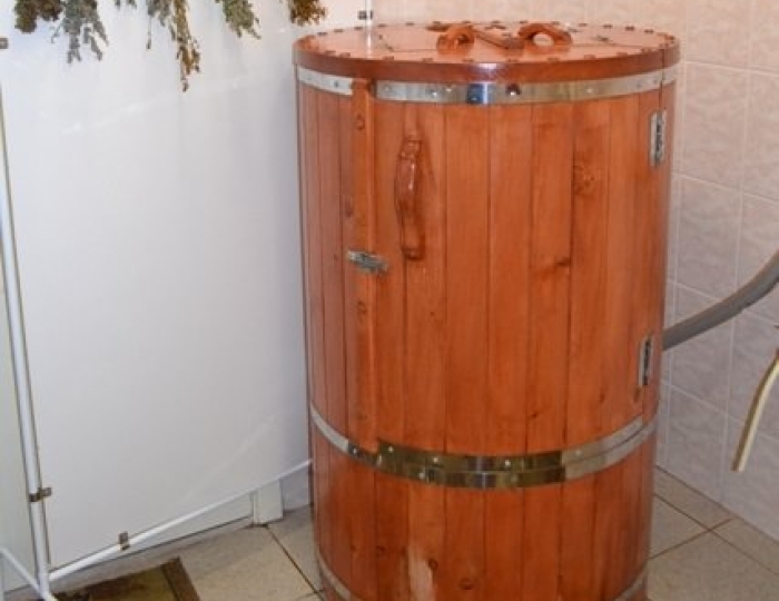 Сауна-мини кедровая бочка - Санаторий «Журавушка»