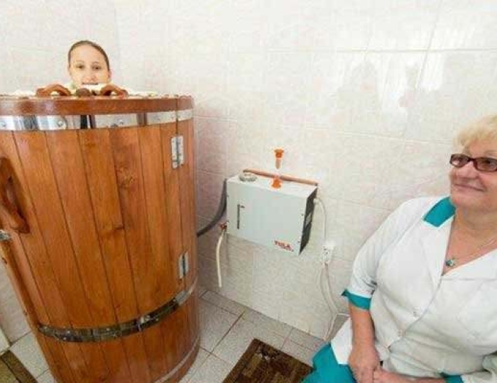 Сауна-мини кедровая бочка - Санаторий «Журавушка»